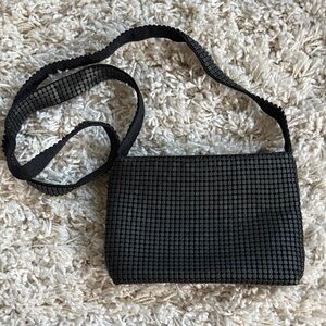 Pursuits Ltd Black Mesh Shoulder Bag Purse